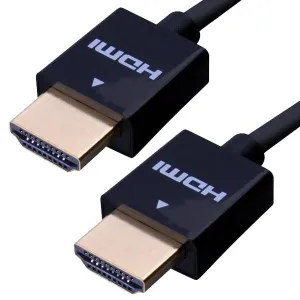 Ultra Slim HDMI High Speed Cable with Ethernet,  10 ft