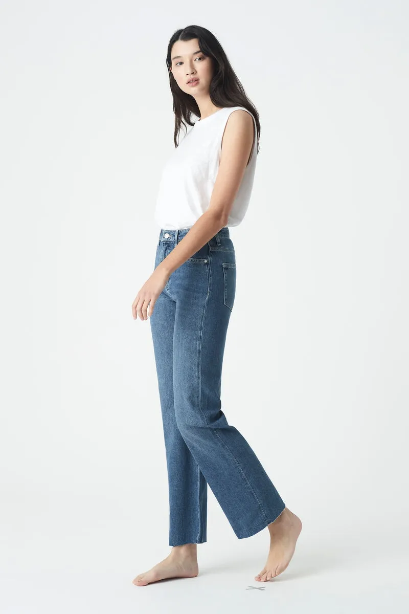 Victoria Jeans - Mid Brushed Organic Blue