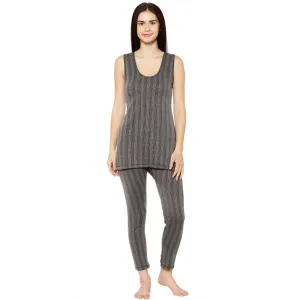 Vimal Jonney Black Top - Bottom Set Thermal For Women's