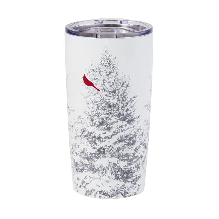 Winter Sketches Tree 18 oz Stainless Steel Tumbler