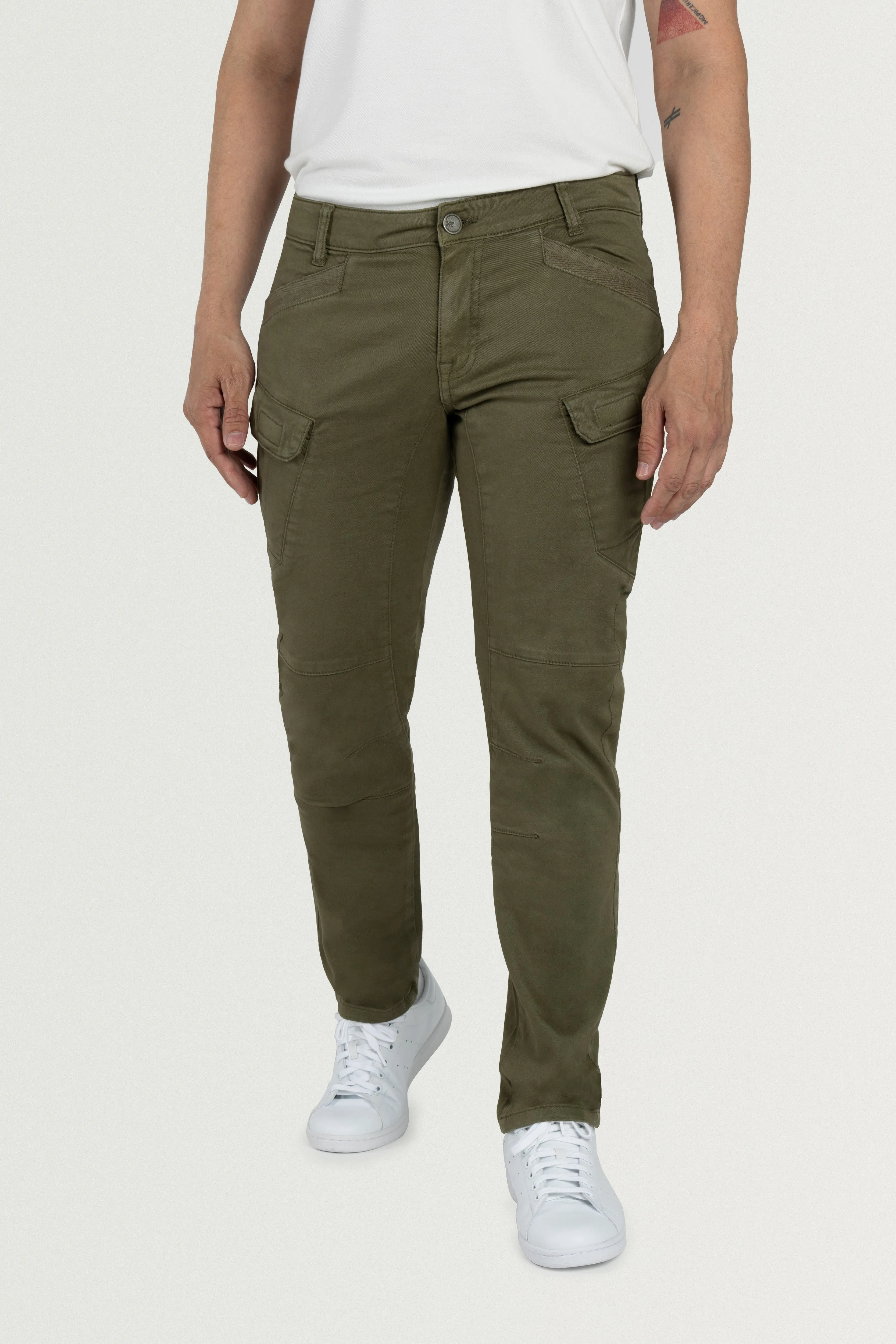 X RAY Men's Slim Fit Stretch Twill Cargo Pants