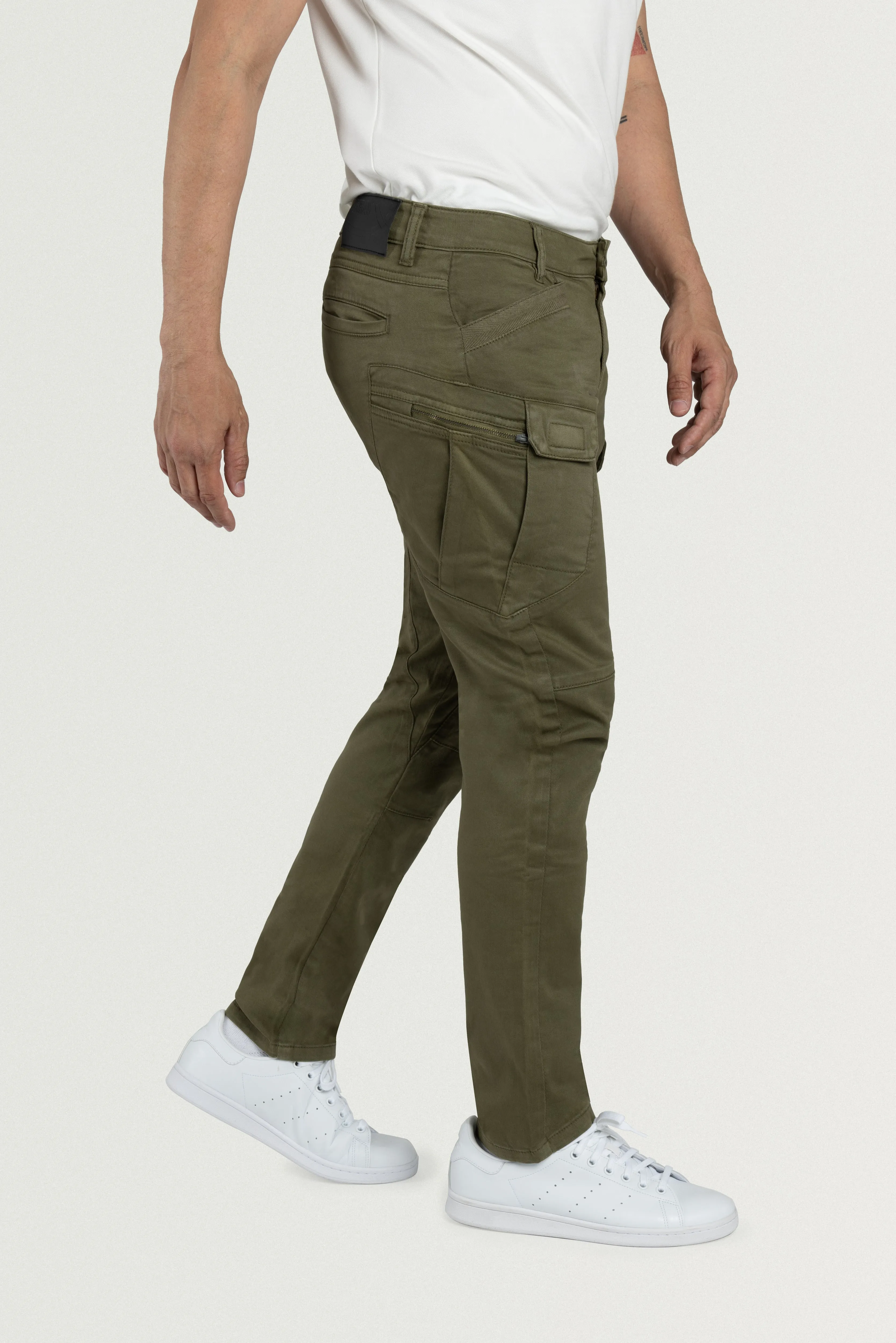 X RAY Men's Slim Fit Stretch Twill Cargo Pants