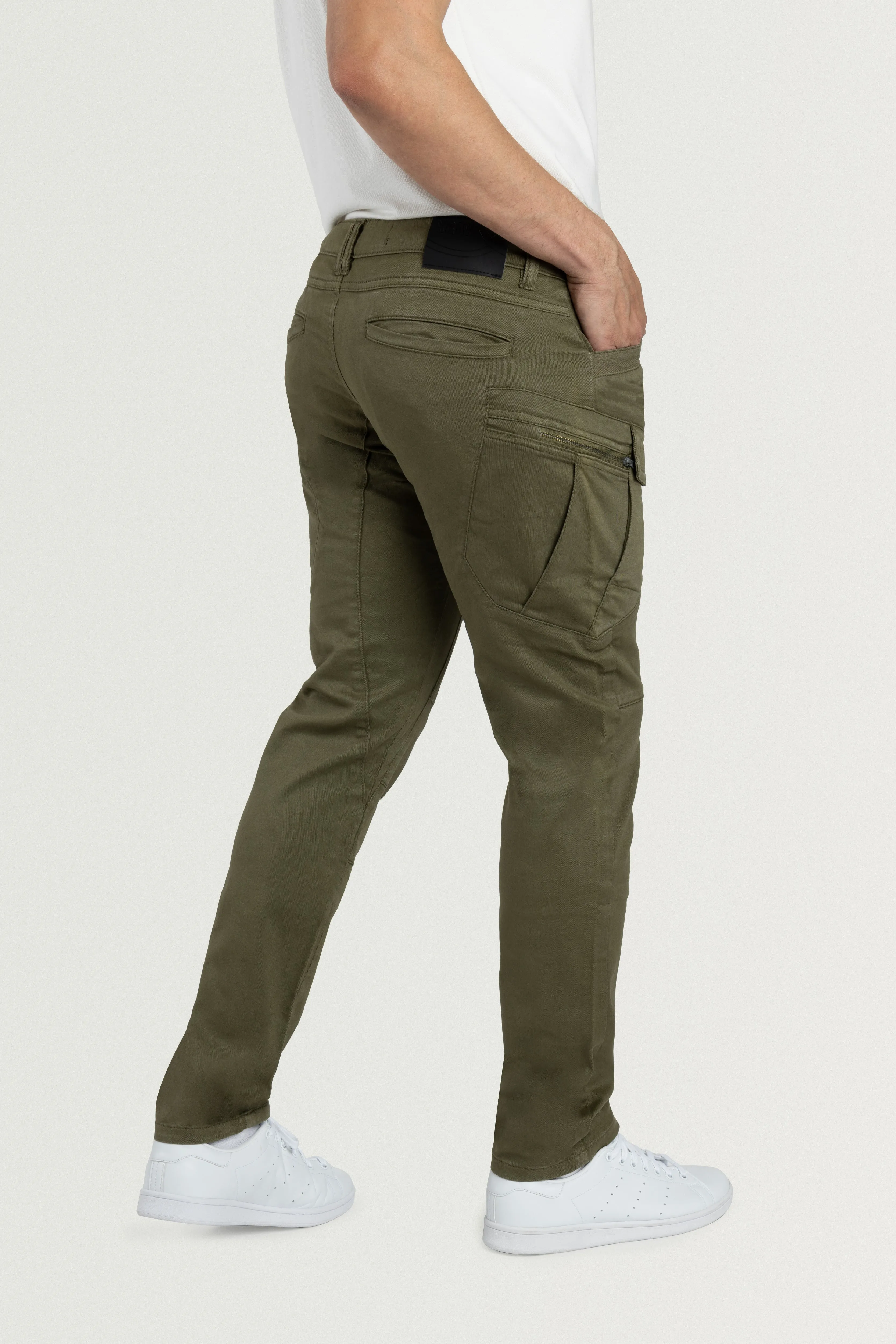 X RAY Men's Slim Fit Stretch Twill Cargo Pants