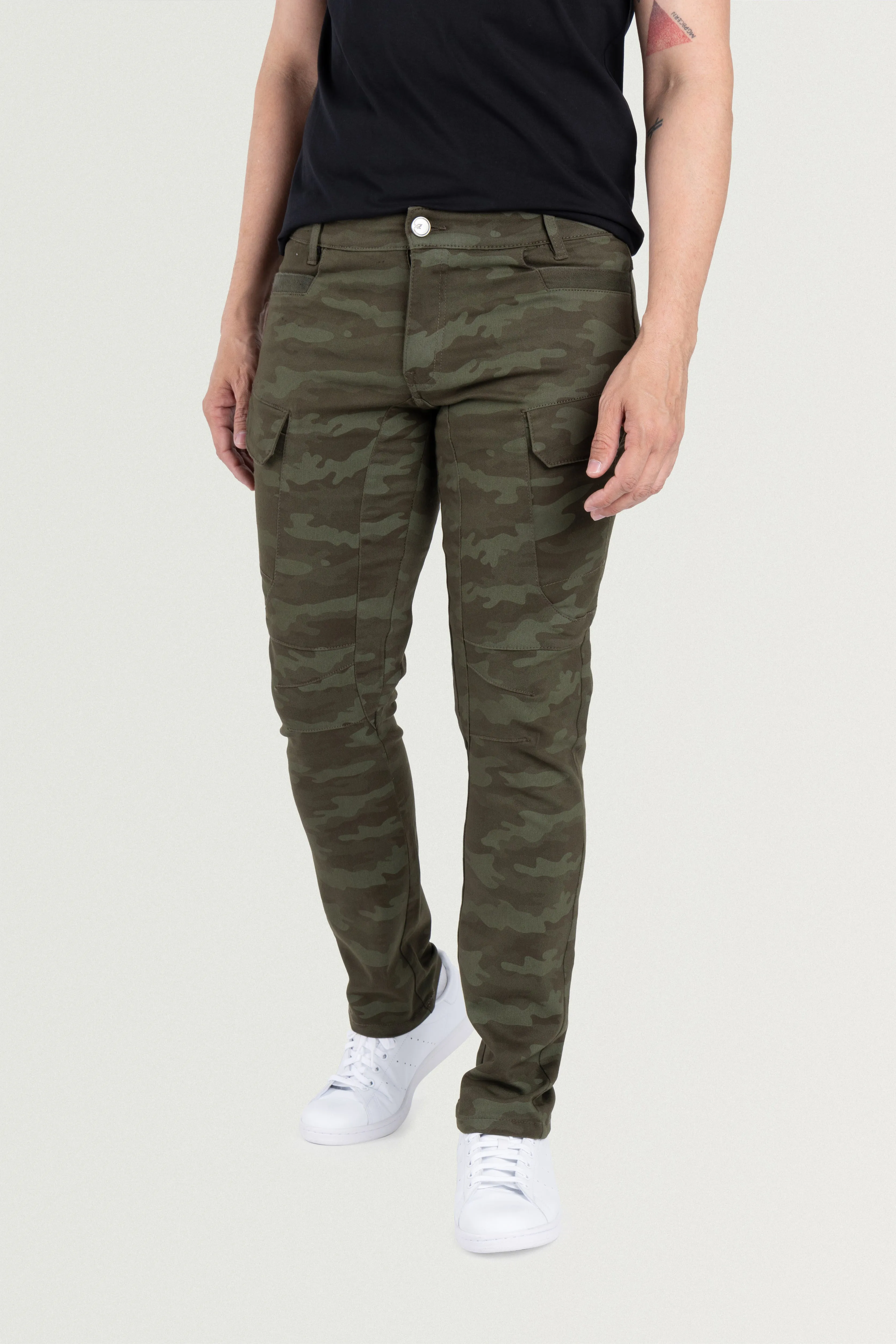 X RAY Men's Slim Fit Stretch Twill Cargo Pants