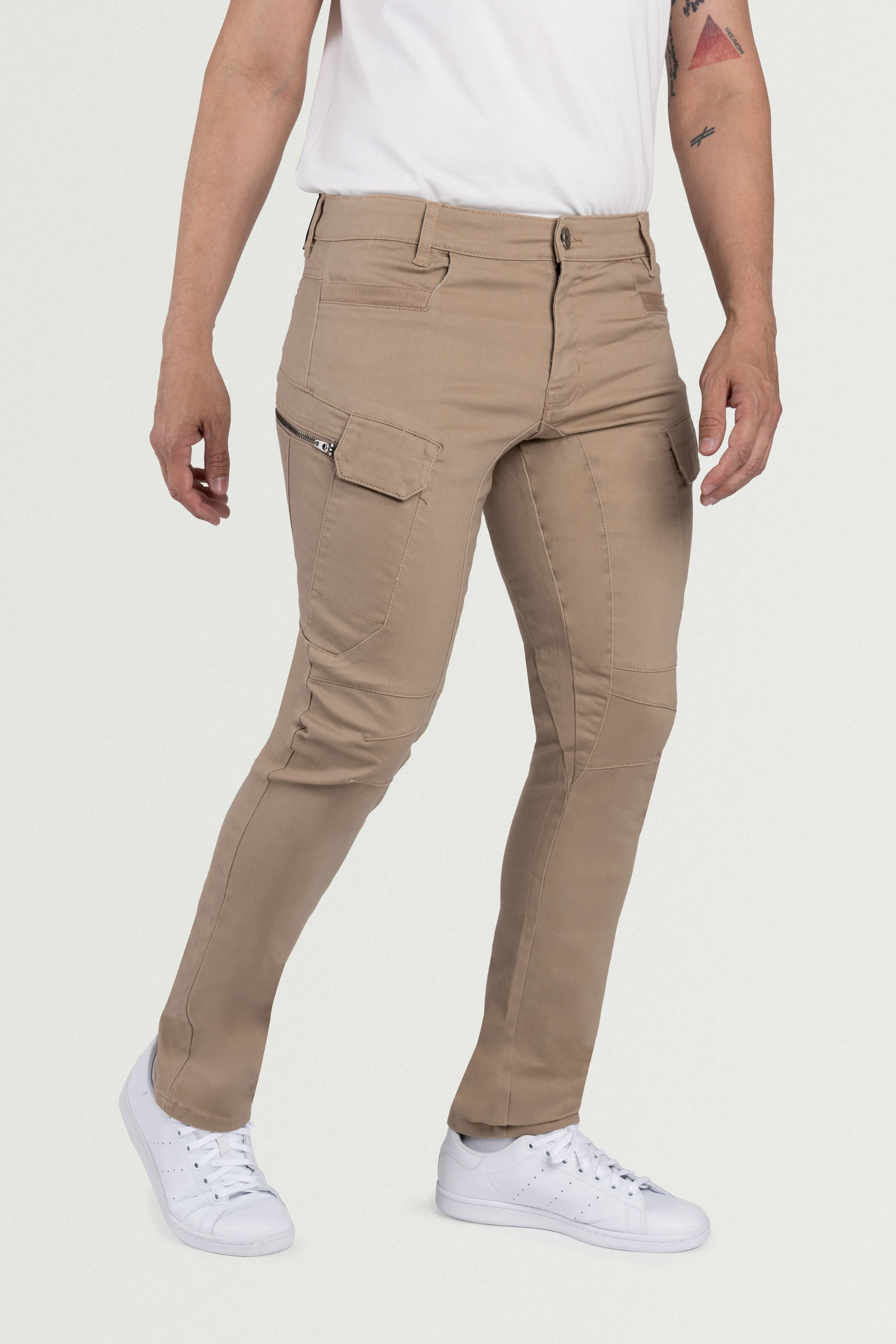 X RAY Men's Slim Fit Stretch Twill Cargo Pants