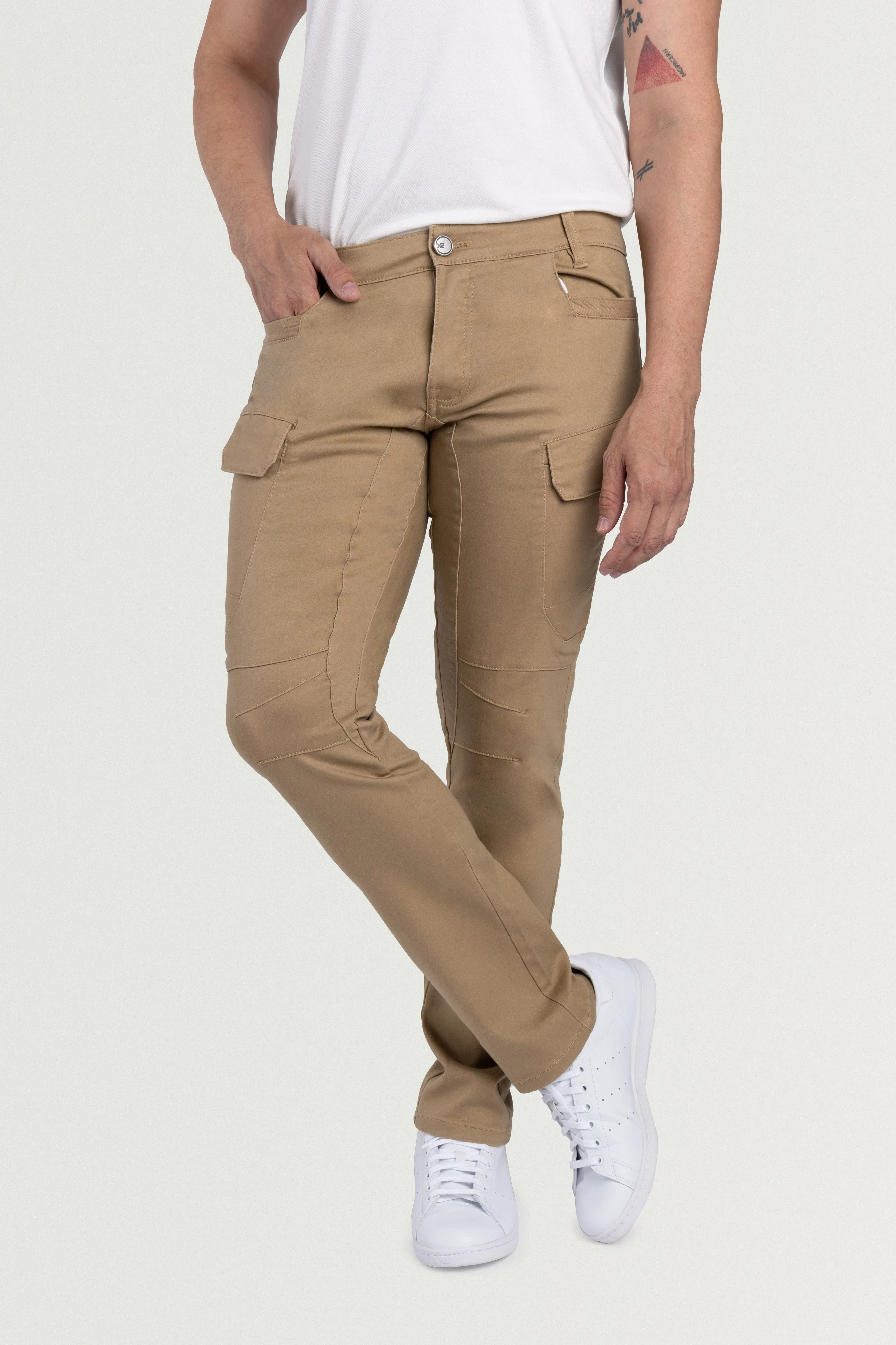 X RAY Men's Slim Fit Stretch Twill Cargo Pants