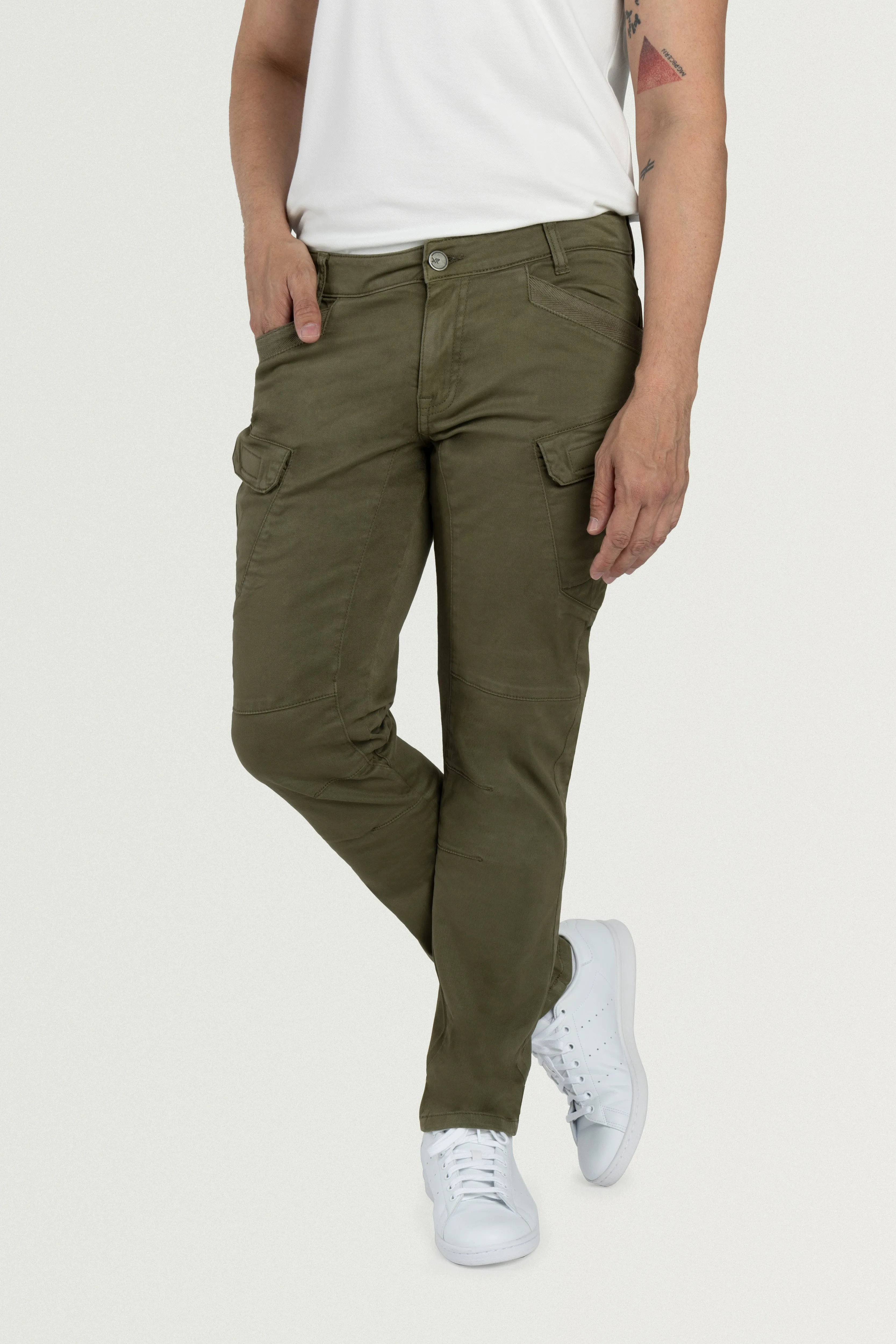 X RAY Men's Slim Fit Stretch Twill Cargo Pants