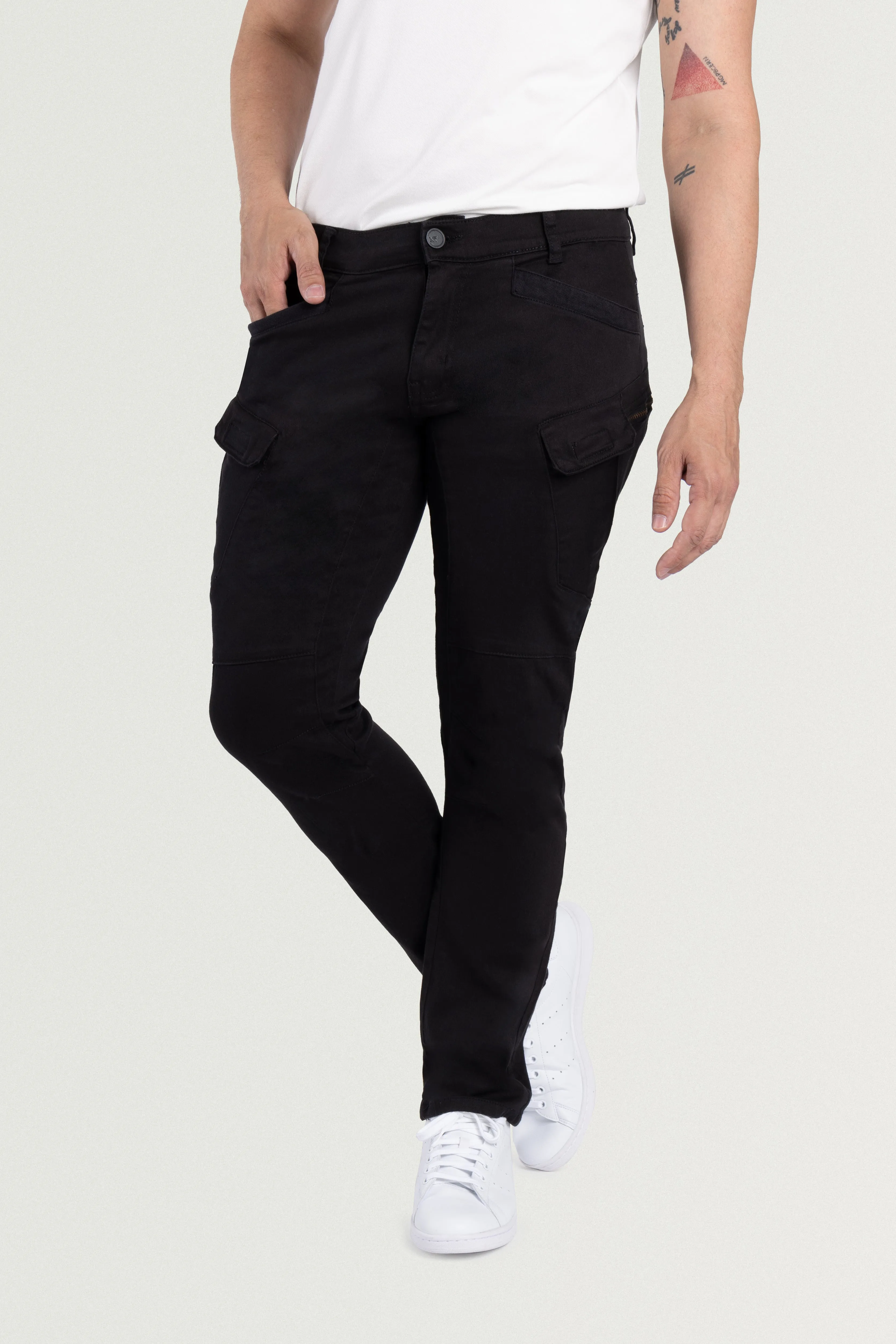 X RAY Men's Slim Fit Stretch Twill Cargo Pants