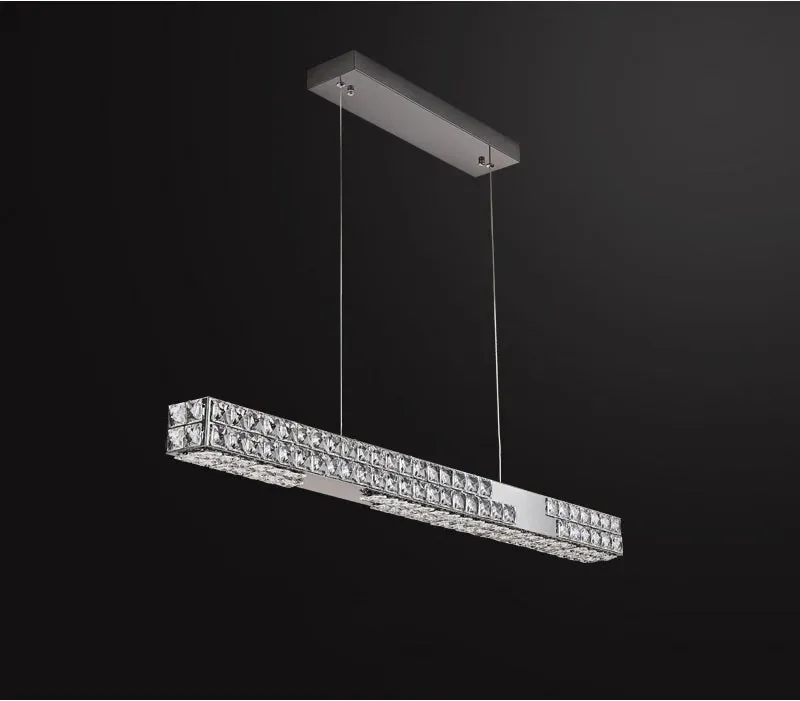 YLK Yutas Linear dining room LED crystal chandelier