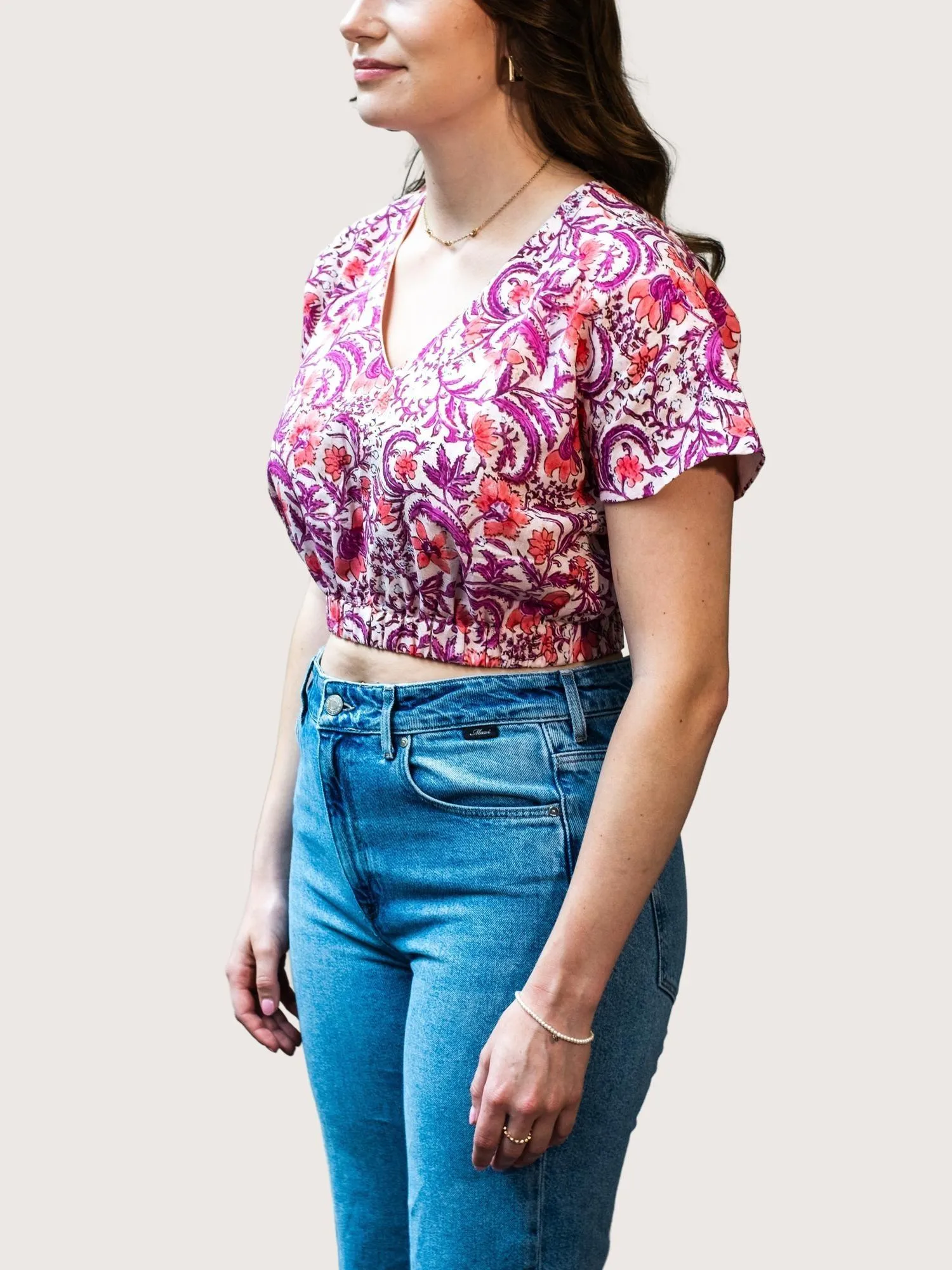 ZAHRA Relaxed fit cropped top